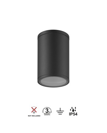 VOLCANO * FOCO SUPERFICIE IP54 1L*E27  GRIS OSCURO